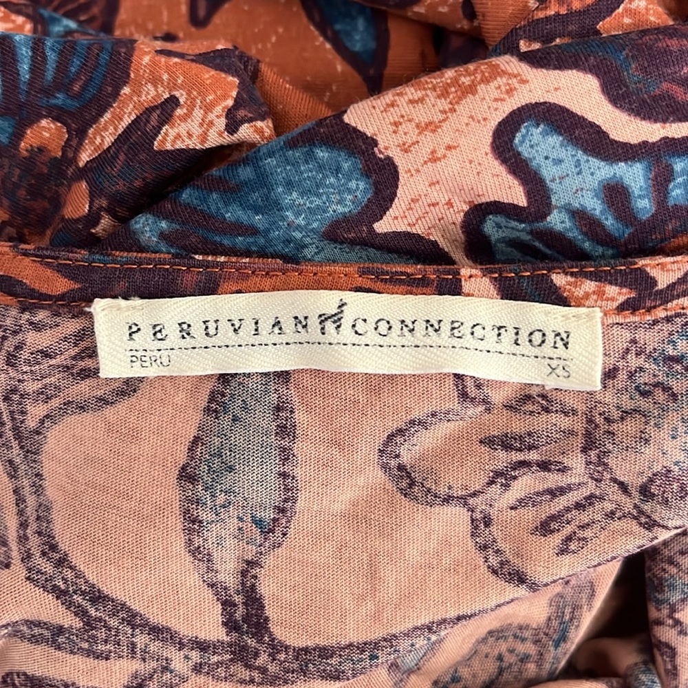 Peruvian Connection Floral Pima Cotton Dress - Picture 10 of 11